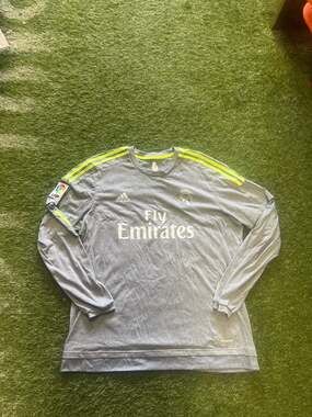 Authentic Adidas 2015 2016 Real Madrid Cristiano Ronaldo Jersey Kit Long Sleeve